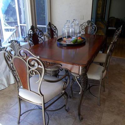 Carven table and 6 chairs $1600
table 40 X 78 X 30