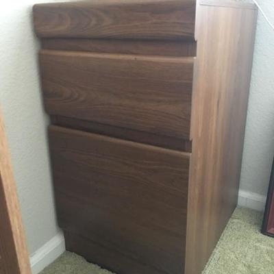 Wood 2-Drawer File Cabinet