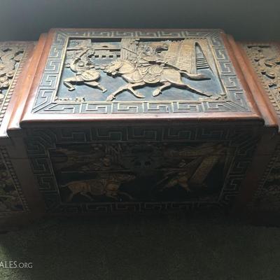 Carved Asian Chest