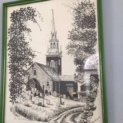 Print of Christ Church, Alexandria, VA