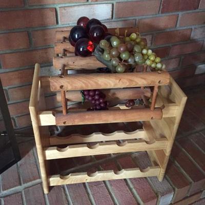 Wood wine rack