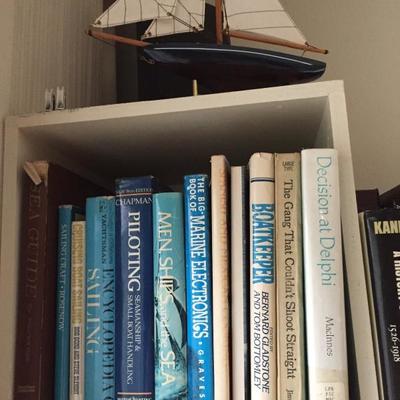 Sailing, boating books and guides. Vintage oars