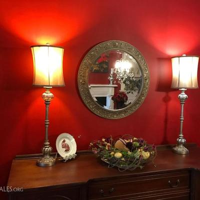 Tall accent lamps ~ Mirror ~ Home Decor