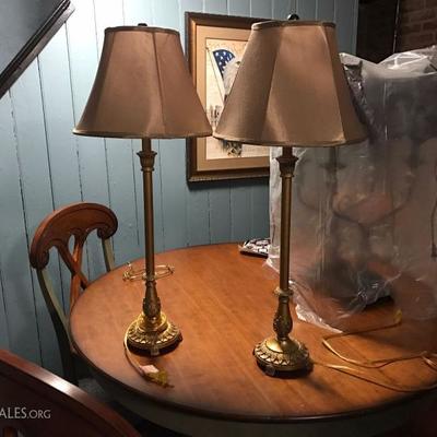 Pair of Tall Buffet Lamps