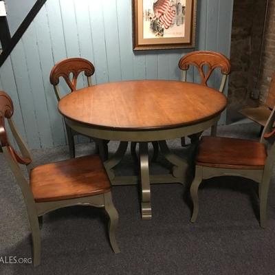 Pier One Marchella Sage Dining Set. Still available online at Pier One. Retail sale prices are as follows:
Dining Table @ 579.99
Dining...