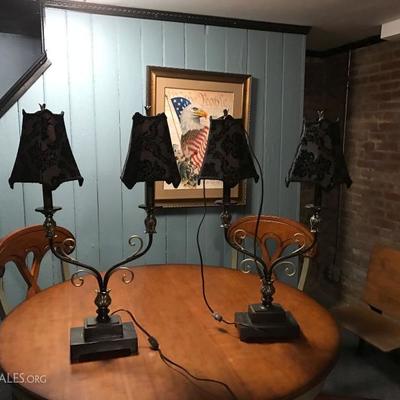 Pair of Buffet Lamps 30"h