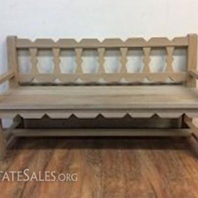 Hand Made Wooden Bench
