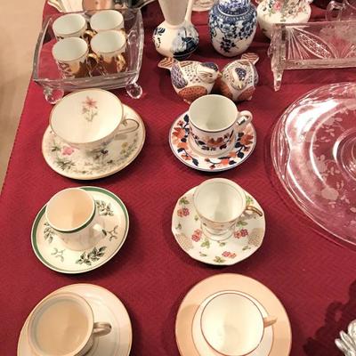 Just a few of the estate's cup and saucer collection