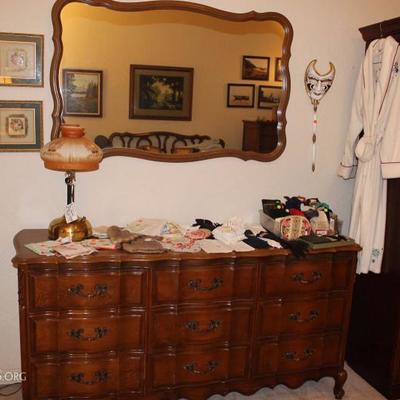 Triple dresser with fantastic style! Matches mirror, king headboard and tall chest of drawers