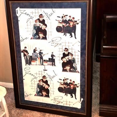 Framed Beatles picture
