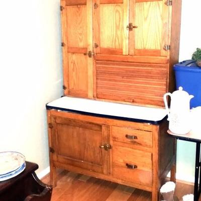 Antique Hoosier cabinet
