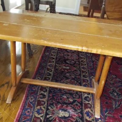 Low trestle table $85 perfect for a child's dining table
