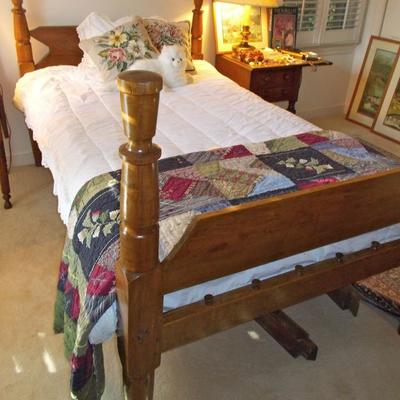 American low poster bed 19th century $400