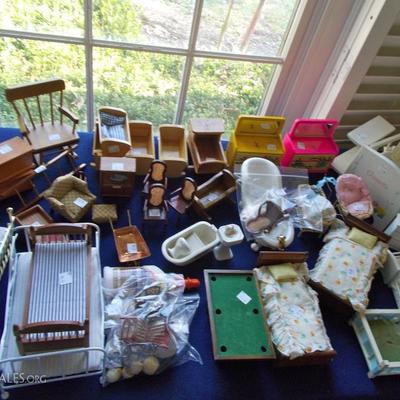 Lots and lots of dollhouse furniture