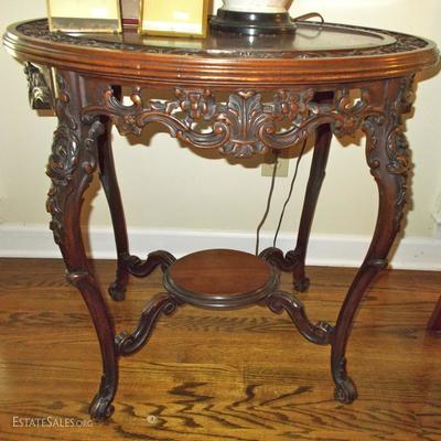 Victorian Rococo Revival Side Table 30 X 29 1/2