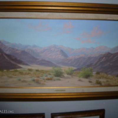 Listed artist oil painting.