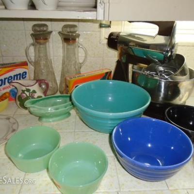 Bauer Pottery and Fireking Jadeite