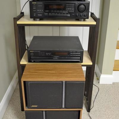 Bose speakers and Onkyo and Sony A/V equipment