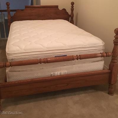 Full size bed, Sealy mattress
