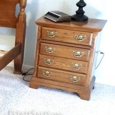 Pair of Four Drawer Nightstands
