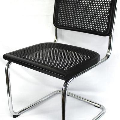 Metal Chair with Black Cane Seat

