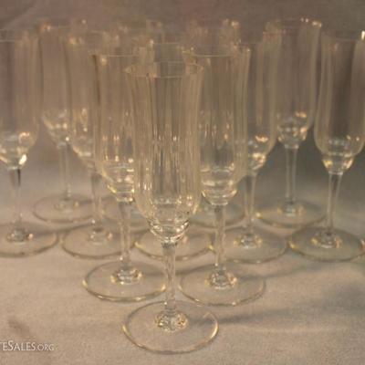 Baccarat, Set of 12, Capri Crystal, Champagne Flutes
