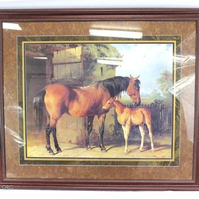 Large Print with Horses
