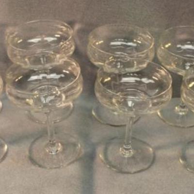 Baccarat, Set of 12, Capri Crystal Champagne Glasses
