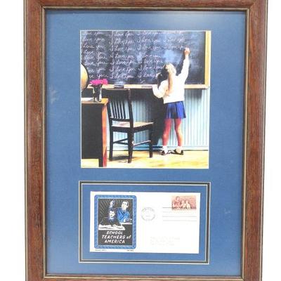 Teachers of America Framed Envelope and Picture

