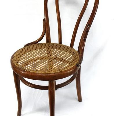 Bent Wood Cane Seat Chair
