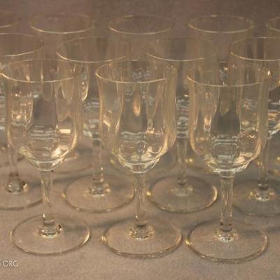 Baccarat, Set of 12, Capri Crystal Red Wine Glasses
