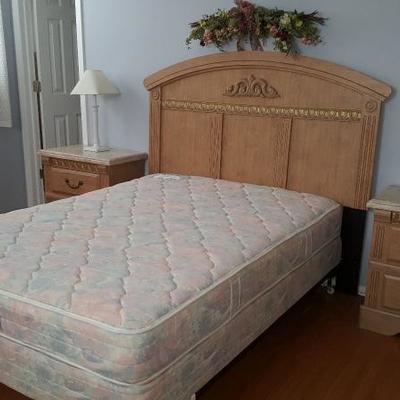 (5) piece bedroom set with faux marble top