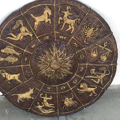 Metal horoscope medallion 
