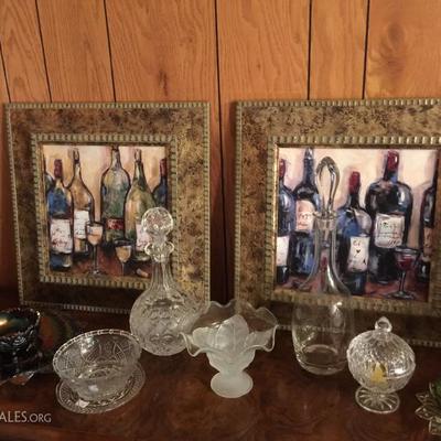 Glassware and art 