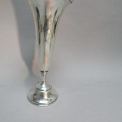 Sterling trumpet vase
