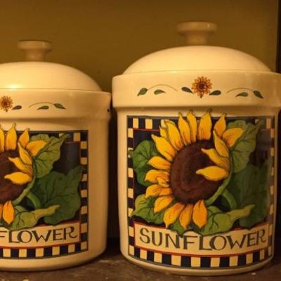 Sunflower canisters