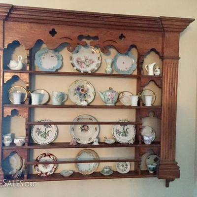 French Hand Crafted Antique Plate Rack