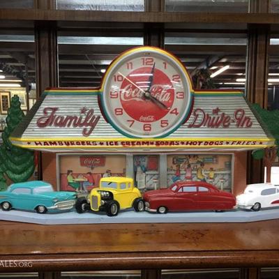 Coca-Cola diner clock