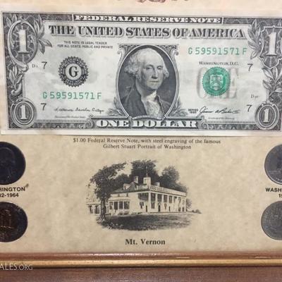 Washington set with silver 1944 quarter