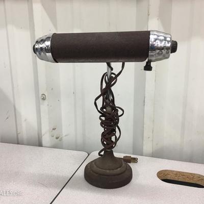 Cast iron desk lamp
