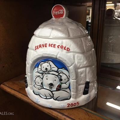 Coca-Cola polar bear jar