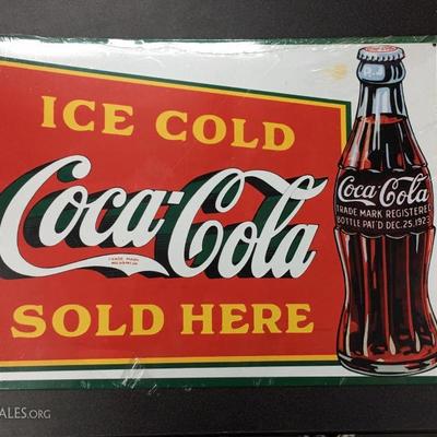 Coca-Cola sign 16"x13"