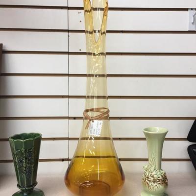 Blown glass vase