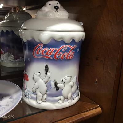 Coca-Cola polar bear jar