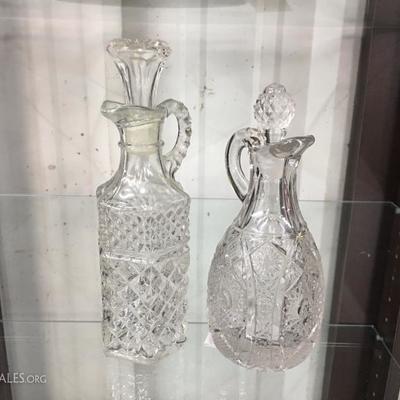 Small glass decanters