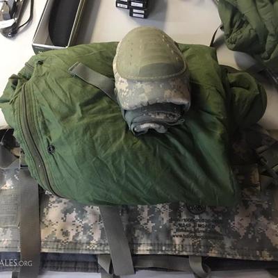 Elbow pad, knee pads, sleep bags