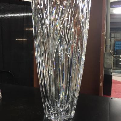 Large crystal vase