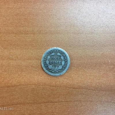 1850-0 Seated Dime 