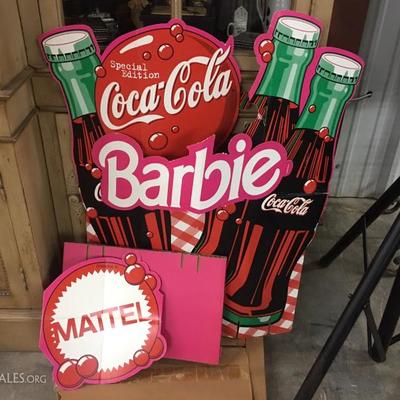 Coca-Cola Barbie display