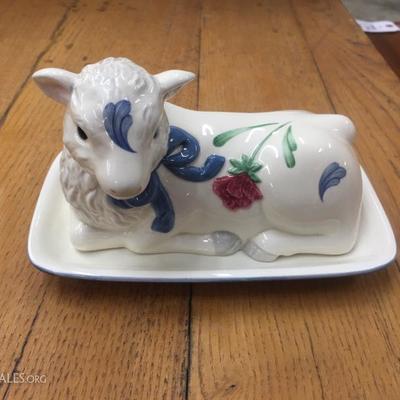 Lenox butter dish